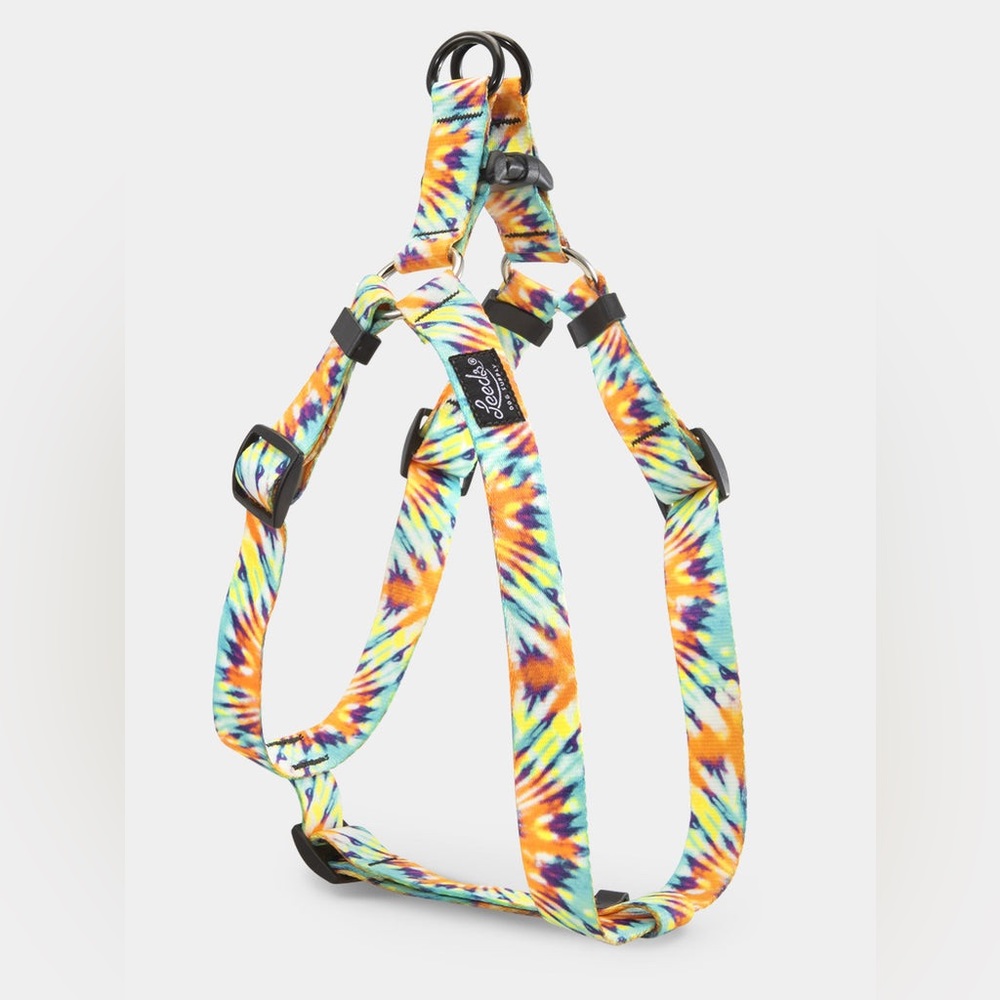 Colorful Tie-Dye Dog Harness